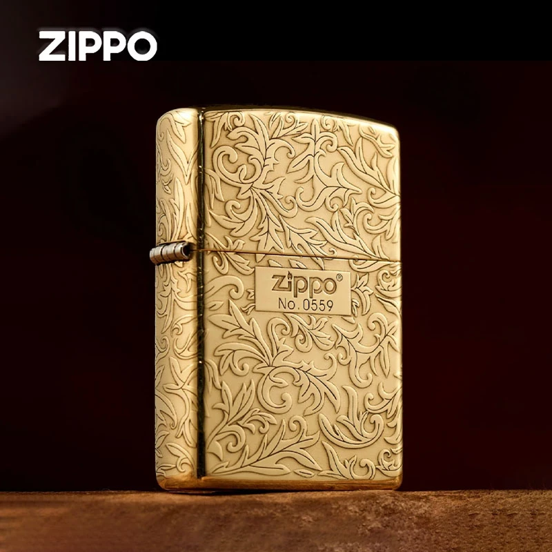 ZIPPO正品防风打火机 五面唐草精雕 男士自用送礼送男友DY9808DK