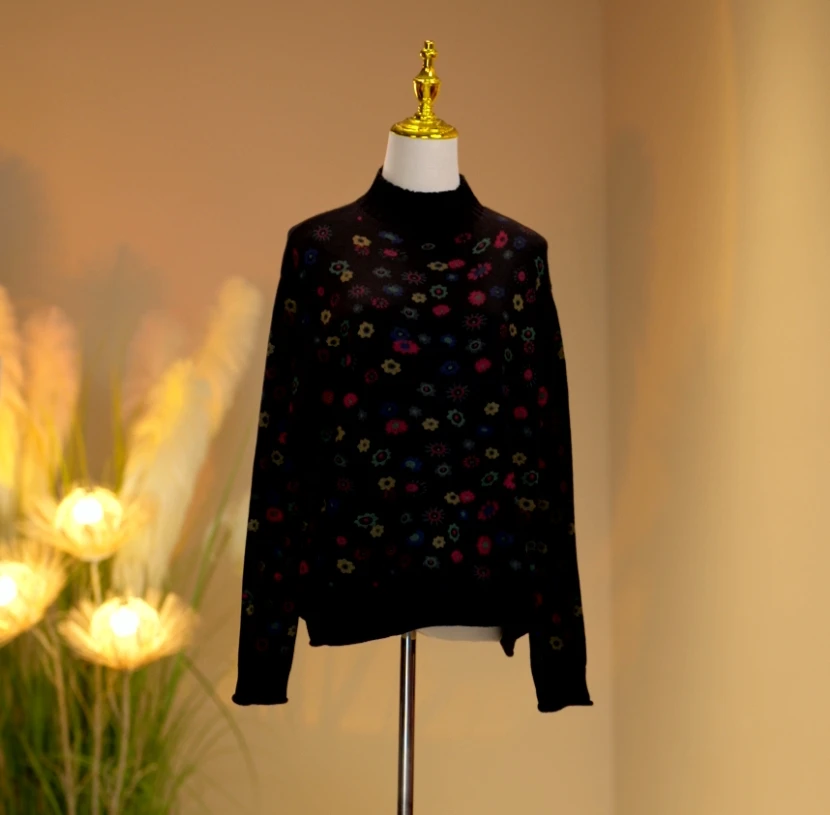 高定时尚气质减龄毛衣  2410093