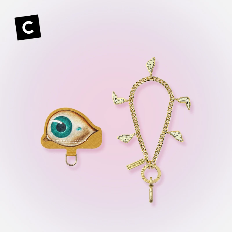 萨尔瓦多·达利 x CASETiFY 时间之眼手机背带卡 融化的钟锁腕带
