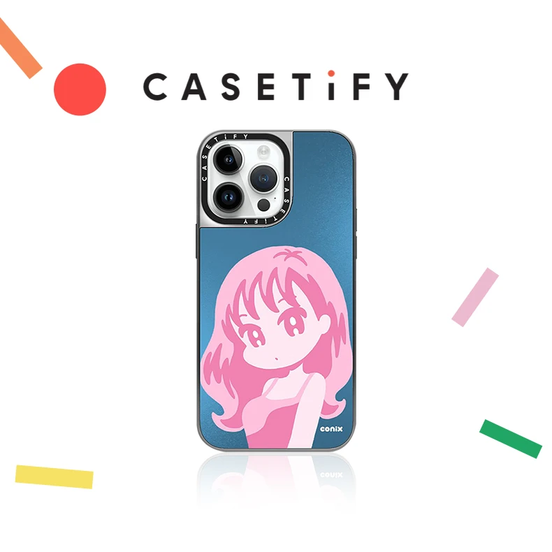CASETiFY艺术家联名conix girl iPhone14/13/Pro/Max镜面手机壳