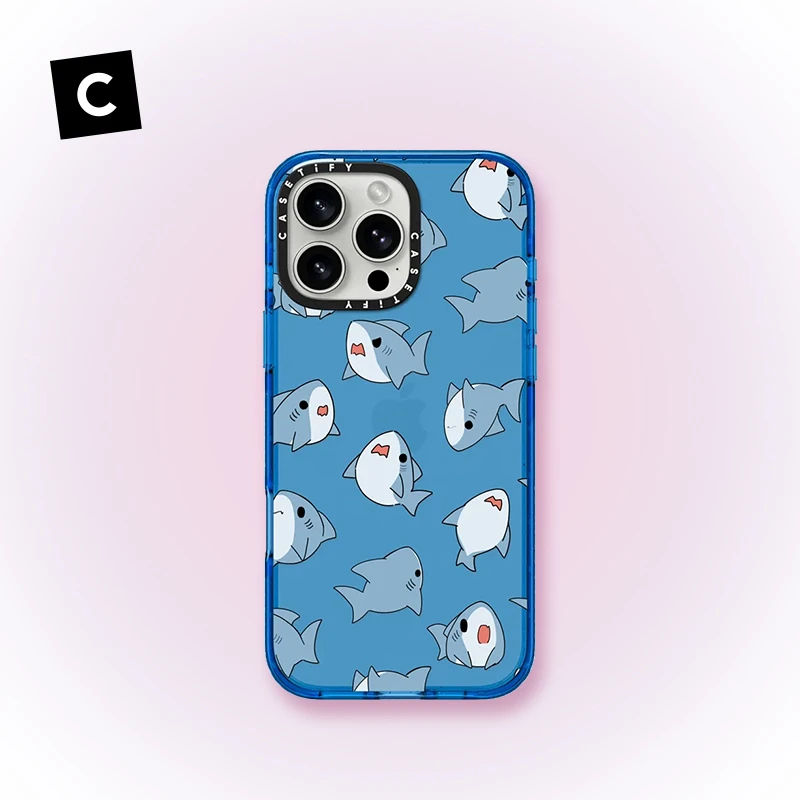 CASETiFY  萌萌小鲨鱼 适用于iPhone16/Plus/Pro/Max手机壳
