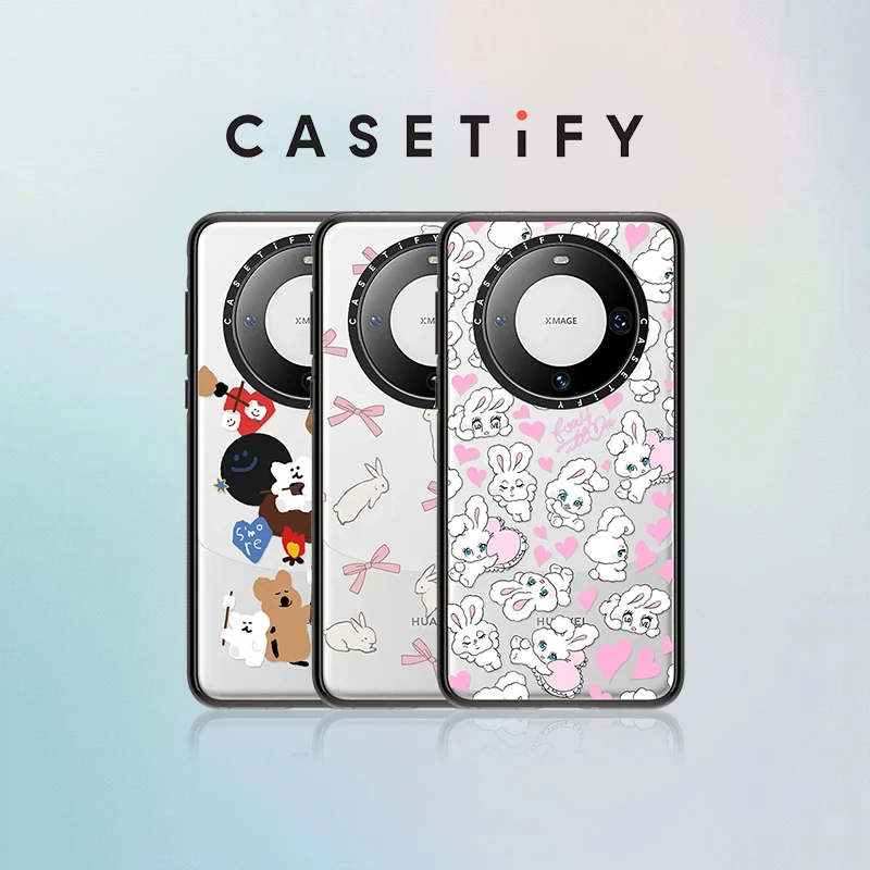 CASETiFY 华为透明蝴蝶结小兔柿子椒熊Mate 60/60pro手机壳