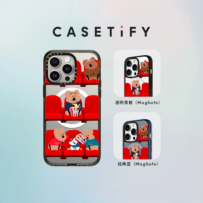 CASETiFY 给我爆米花柿子椒熊iPhone15/14/13/Plus/Pro/Max手机壳