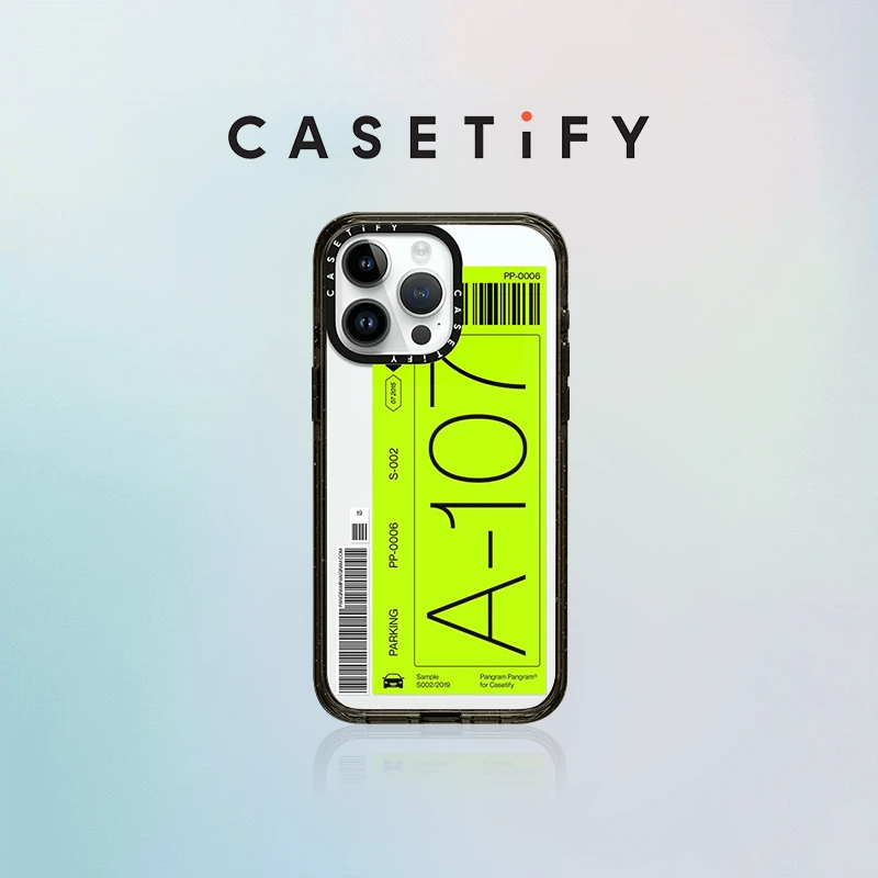 CASETiFY PP联名停车票适用iPhone15/14/13/Plus/Pro/Max手机壳