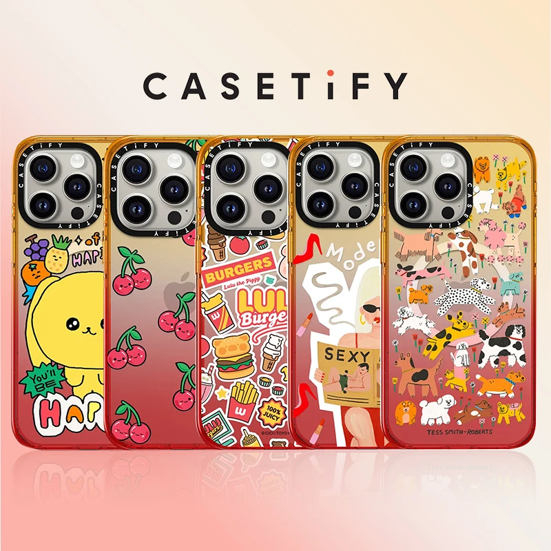 CASETiFY 渐变蜜桃合集 小狗花园 摩登女郎适用iPhone15/14手机壳