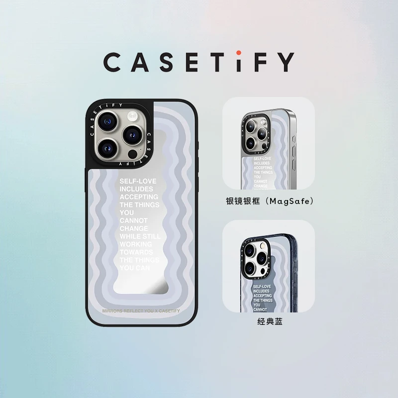 CASETiFY Self-love iPhone15/14/13/Plus/Pro/Max镜面手机壳创意