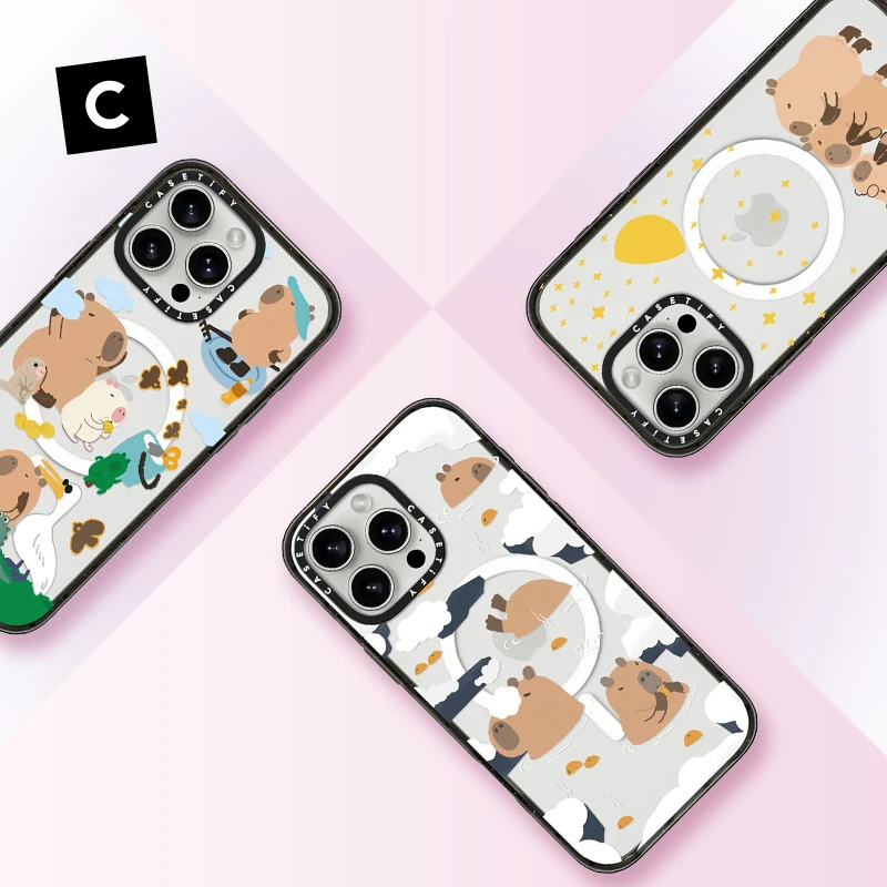 CASETiFY 卡皮巴拉系列合集 适用于iPhone16/15 华为手机壳