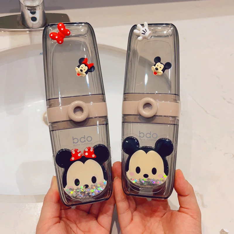 旅行洗漱杯套装透明便携漱口杯牙缸家用大容量情侣牙刷牙膏牙具盒