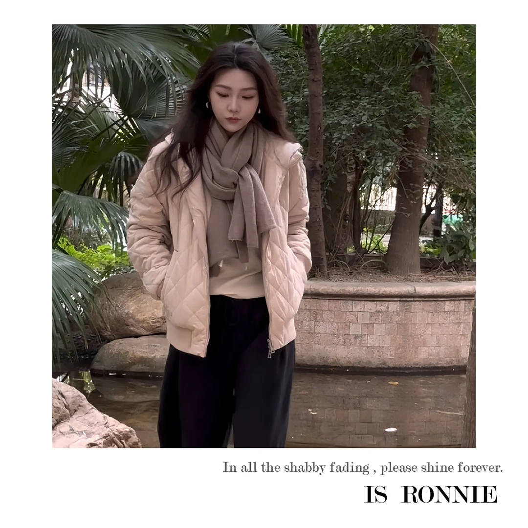 Is Ronnie【温暖搭配】冬季棉服女网红款冬天外套洋气小棉袄K3601