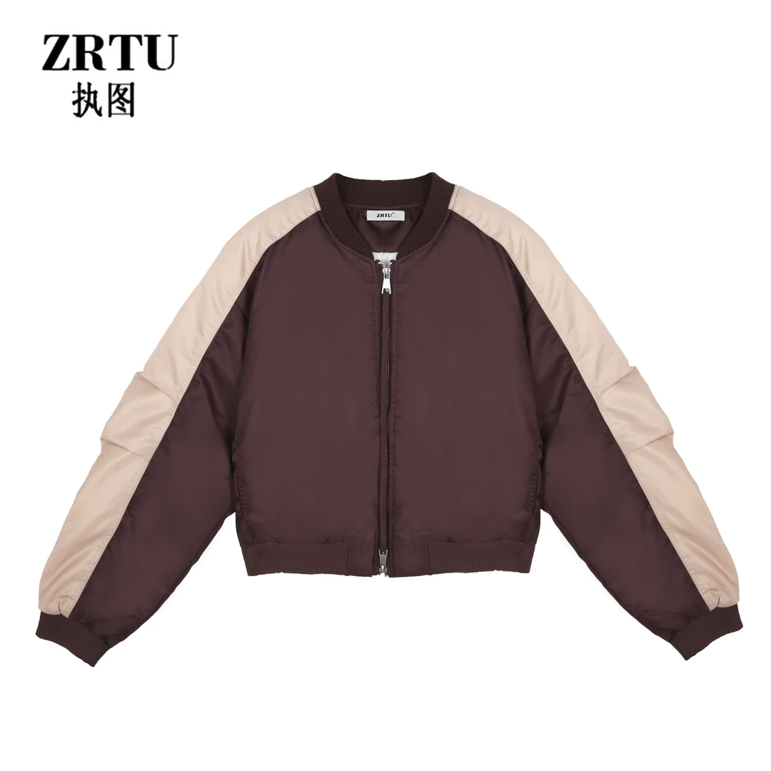 ZRTU执图2025冬季外套慵懒风加绒加厚百搭面包服