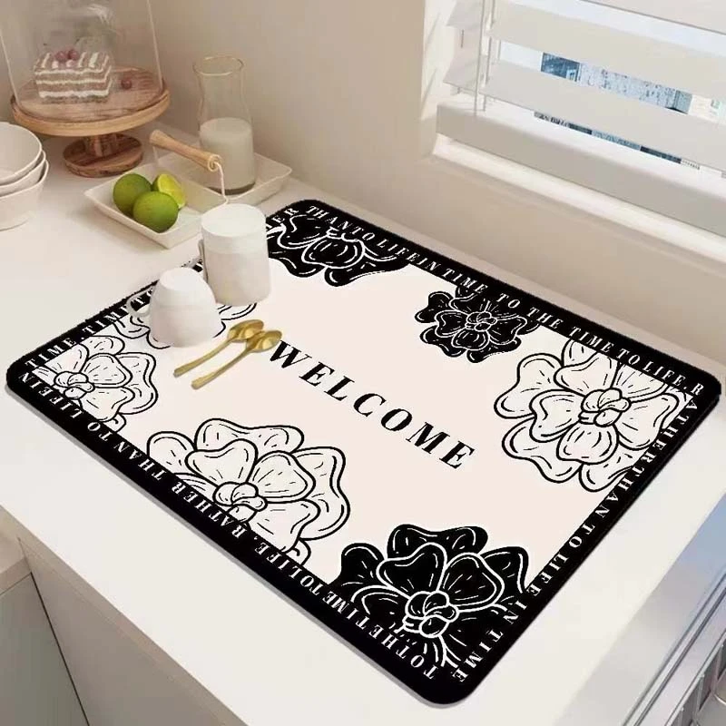 家用硅藻泥防滑入户门地垫卫生间厨房厕所浴室吸水速干吸水脚垫