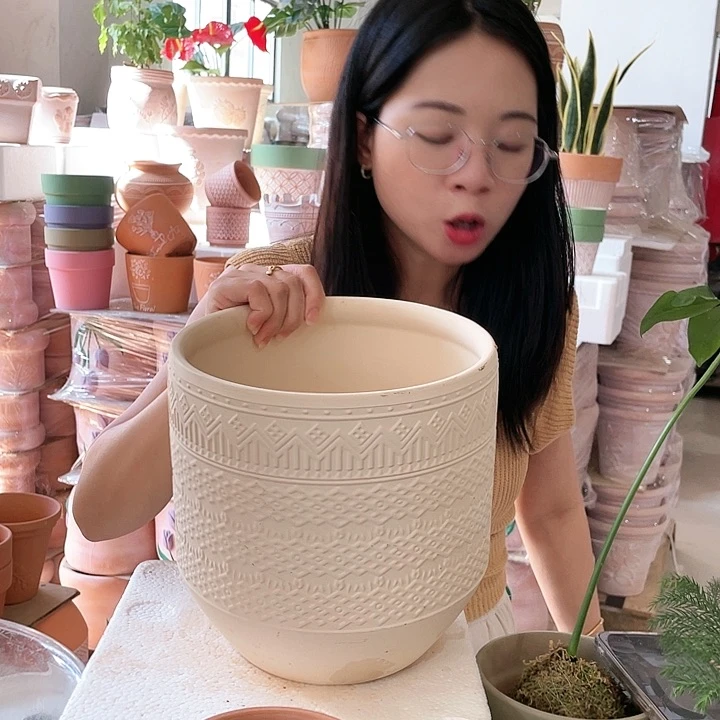 【闪购商品】红陶20CM（含）-50CM（不含）119机雕白陶21-21