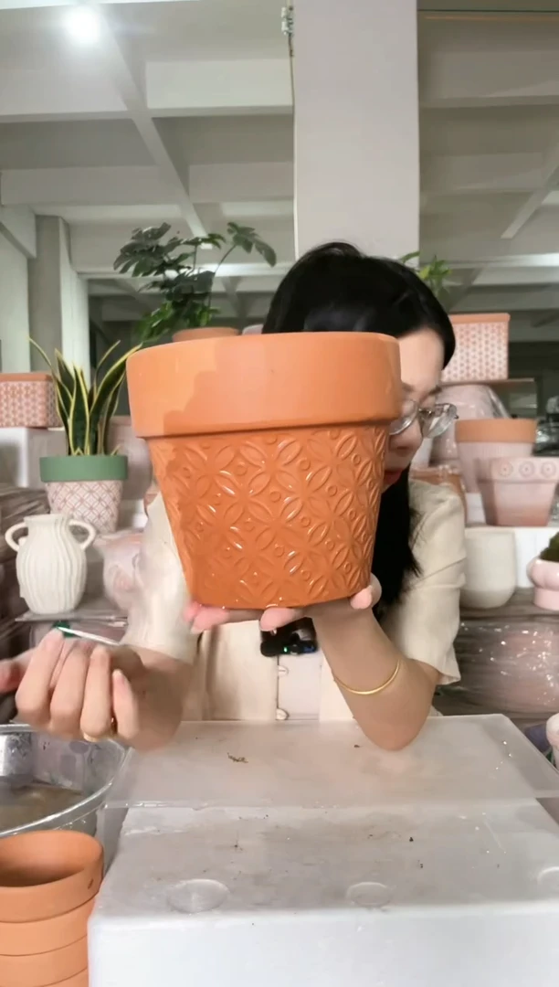 【闪购商品】红陶20CM（含）-50CM（不含）经典铜钱18-16