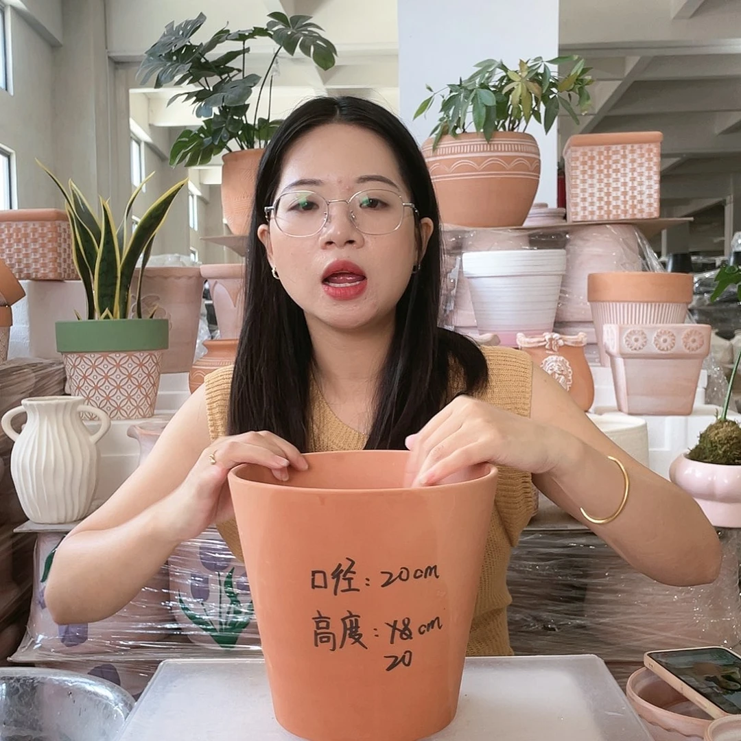 【闪购商品】红陶20CM以下经典斗盆20-20