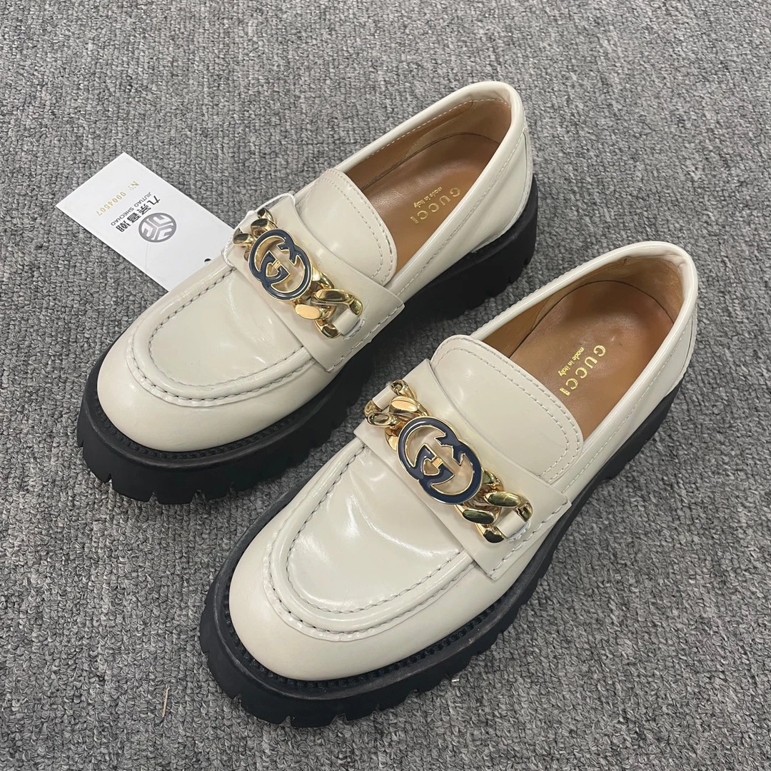 99新 GUCCI/古驰 套脚简约休闲单鞋 37码/4507