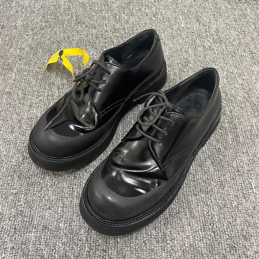 CELINE/赛琳 皮革低帮系带厚底乐福鞋 36码/2698