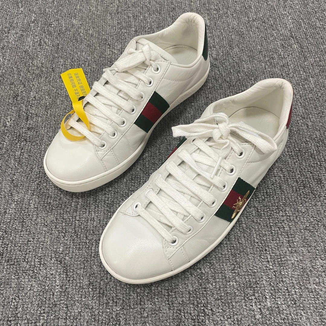 GUCCI/古驰 红绿织带图案运动低帮时尚板鞋 36码/2614