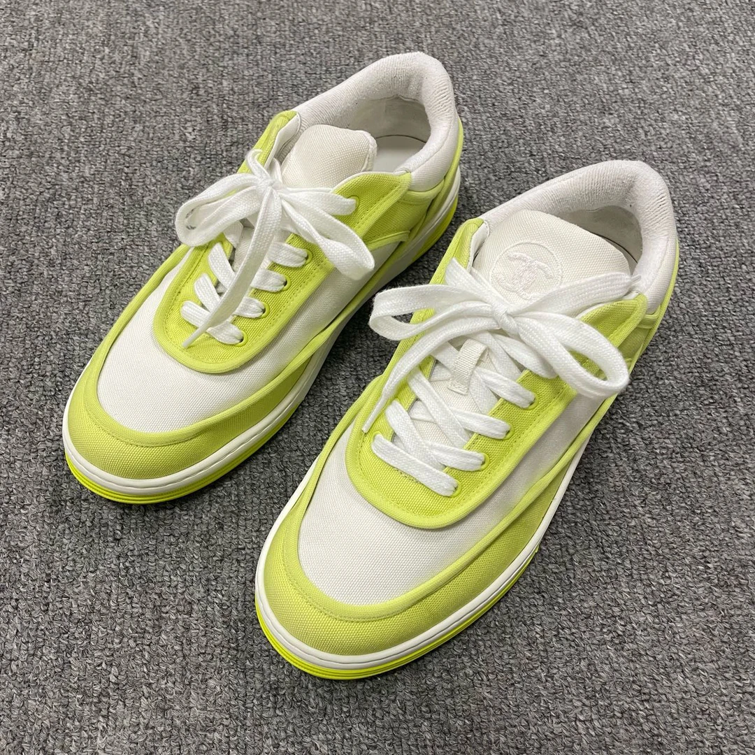 95新 Chanel/香奈儿 圆头舒适防滑低帮板鞋 38.5码/5233