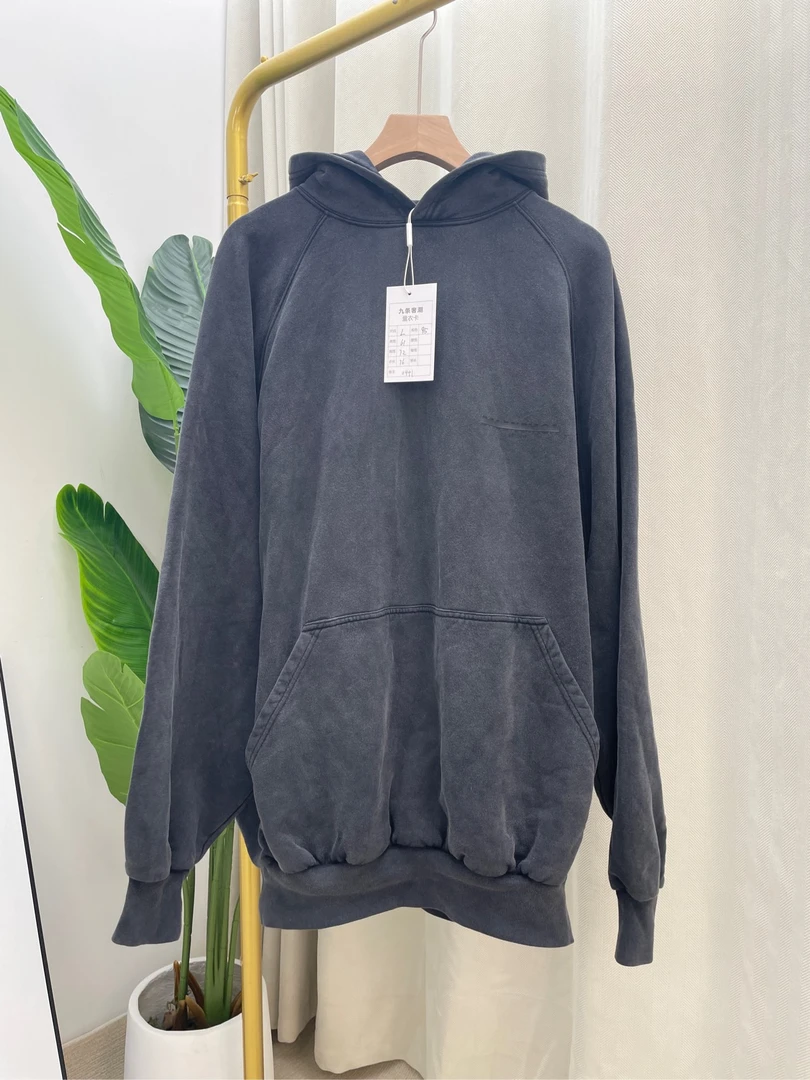 Balenciaga/巴黎世家纯色套头长袖连帽卫衣 尺码L/0941
