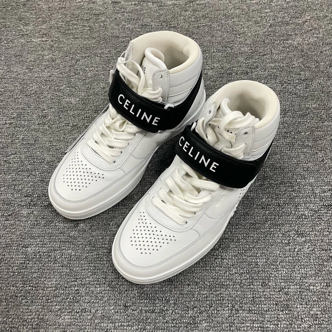 CELINE/赛琳 做旧饰面高帮运动时尚板鞋 36码/4138