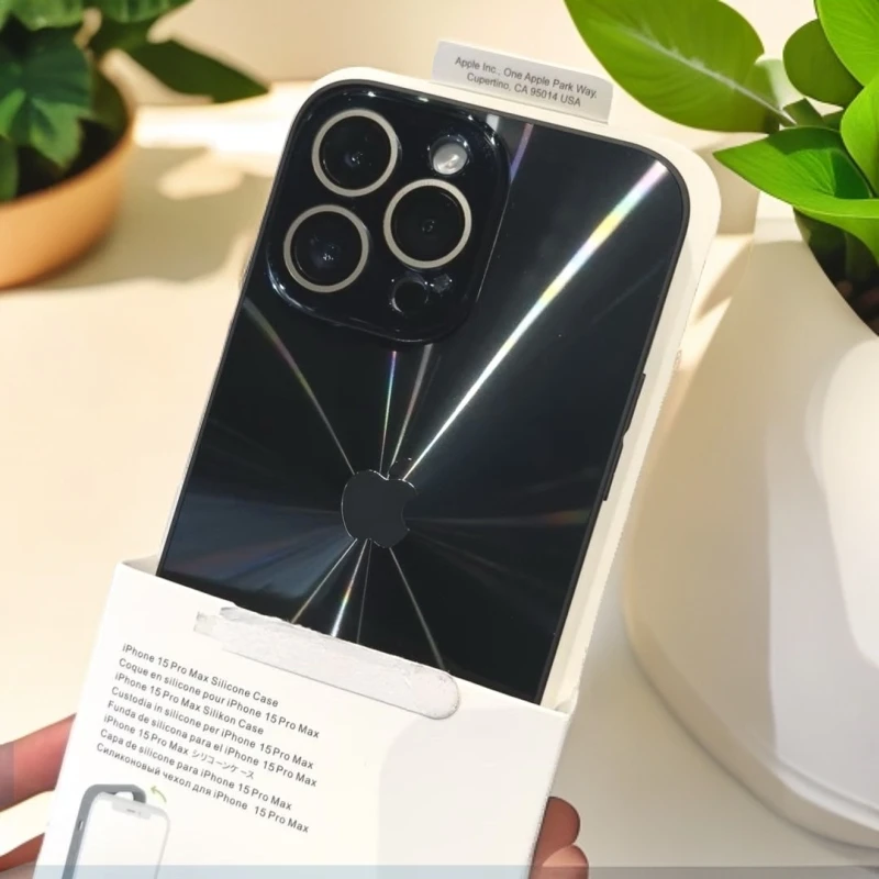 适用苹果黑武士16ProMax电镀极光15Plus炫彩14防摔13镜头膜保护套