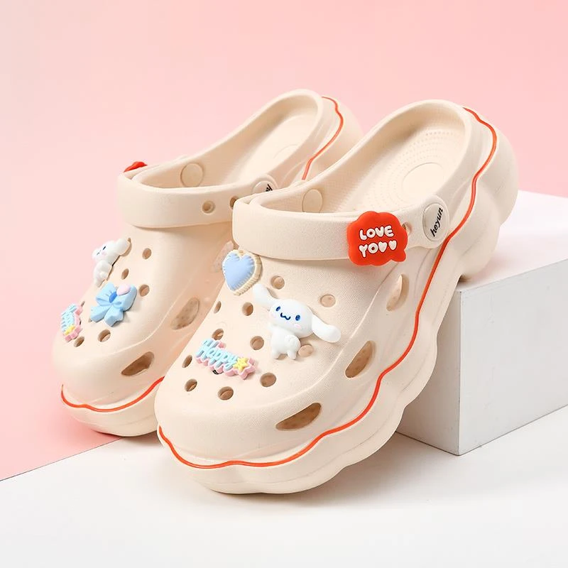 儿童洞洞鞋女童凉拖鞋新款夏季防滑中大童宝宝拖鞋外穿沙滩鞋女孩