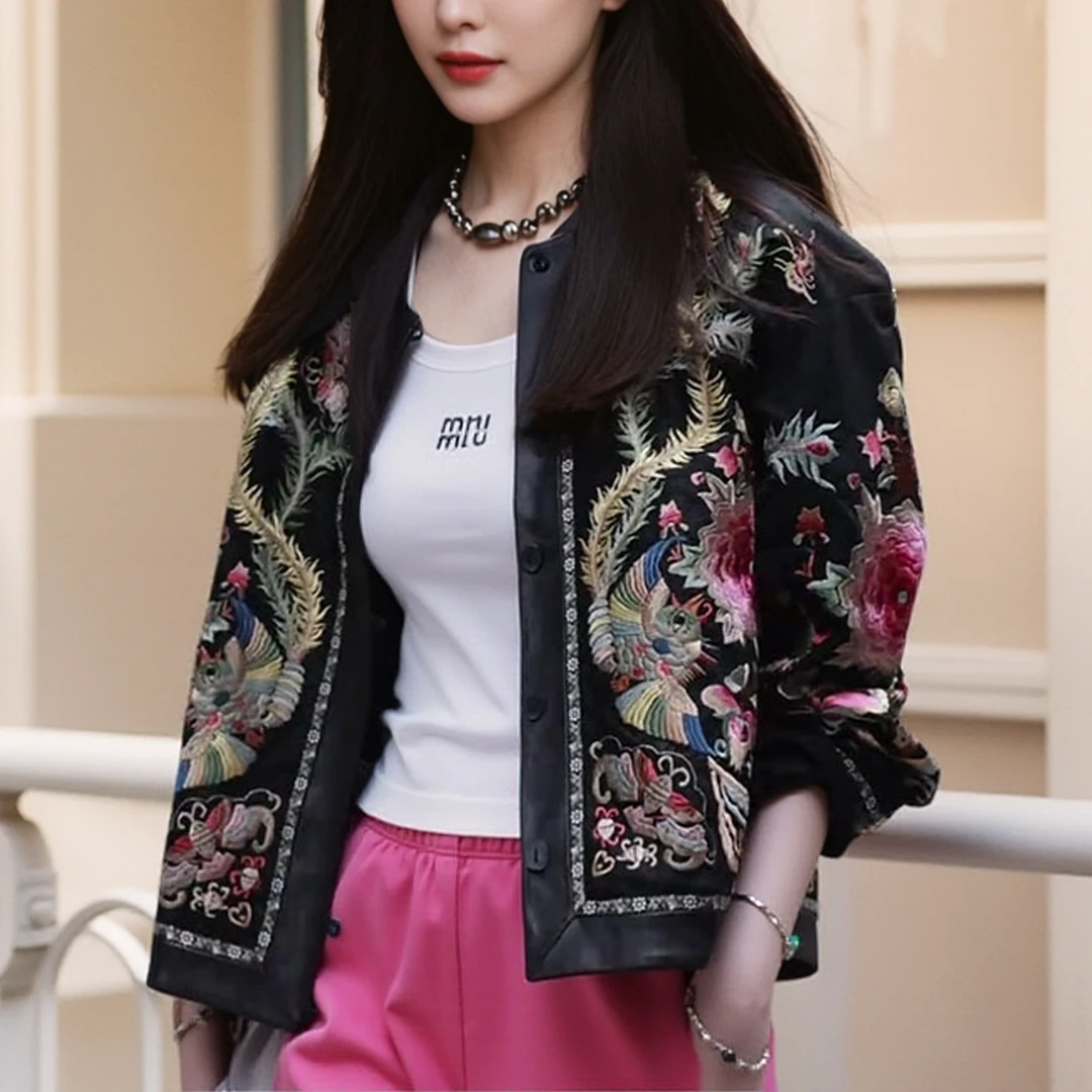 高级感独特超好看上衣新中式女装国风盘扣唐装刺绣外套女2024新款