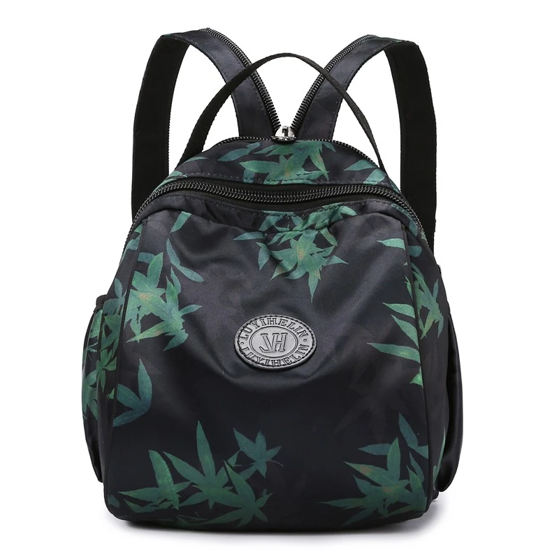 新款防水复古百搭印花民族风新中式时尚女士双肩包女小背包胸包小