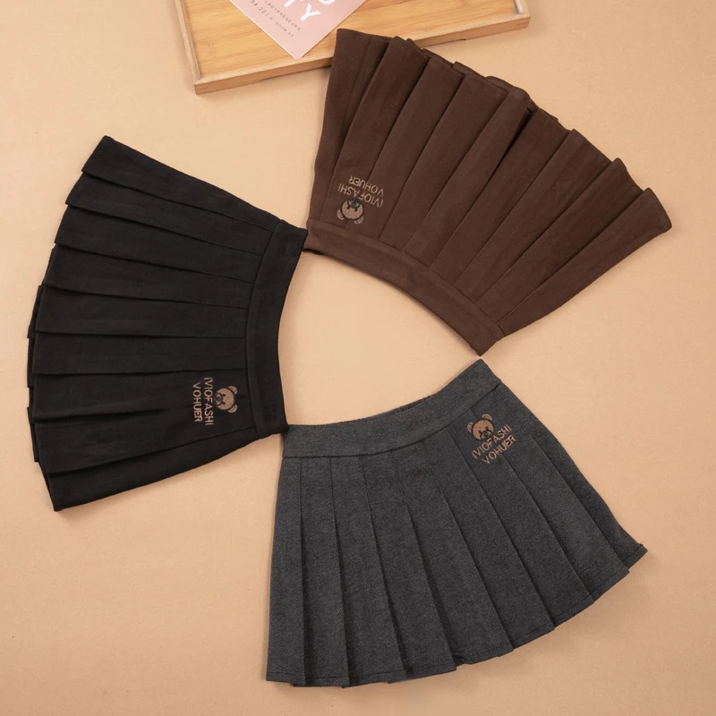女童半身裙百褶裙秋冬2025新款儿童洋气秋季百搭短裙女孩裙子春秋