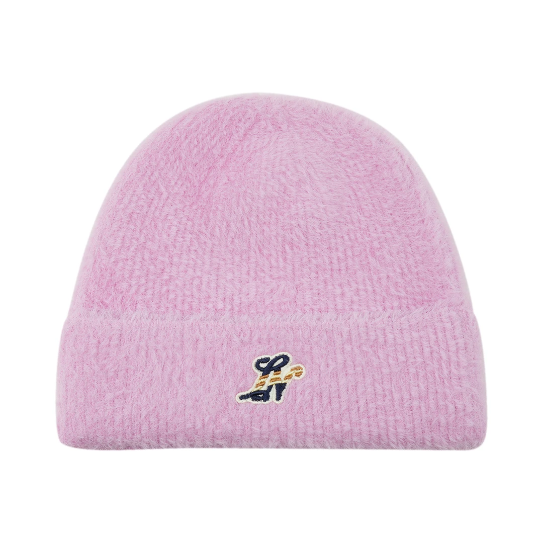 李宁女童加绒保暖针织帽2024冬季新品保暖圆顶加绒帽子YMZU010