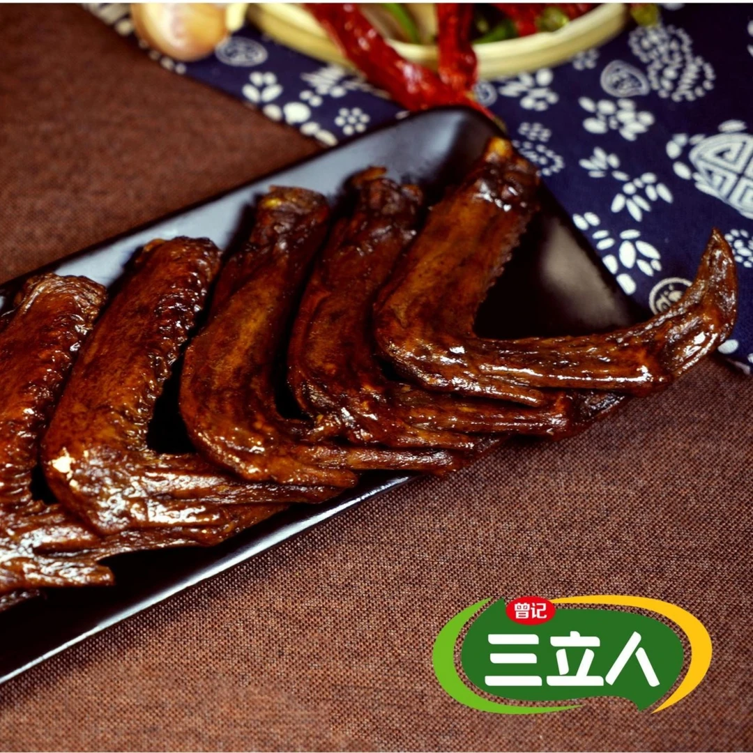 武冈特产三立人品牌卤菜精选卤鸭翅开袋食用营养健康