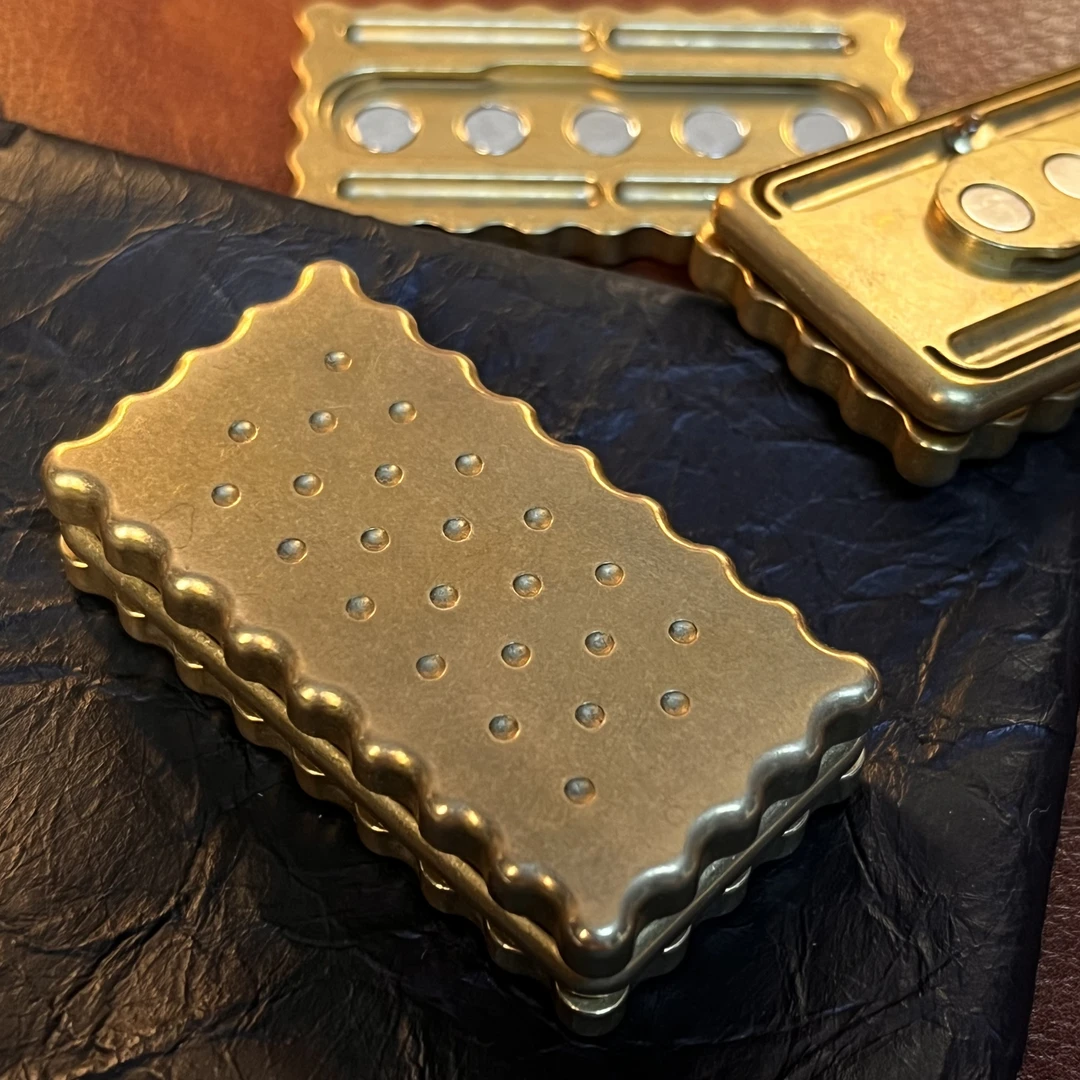 【音叉饼干】Hero黄铜泛音磁力推牌苏打饼干外观Q弹手感直推三层推