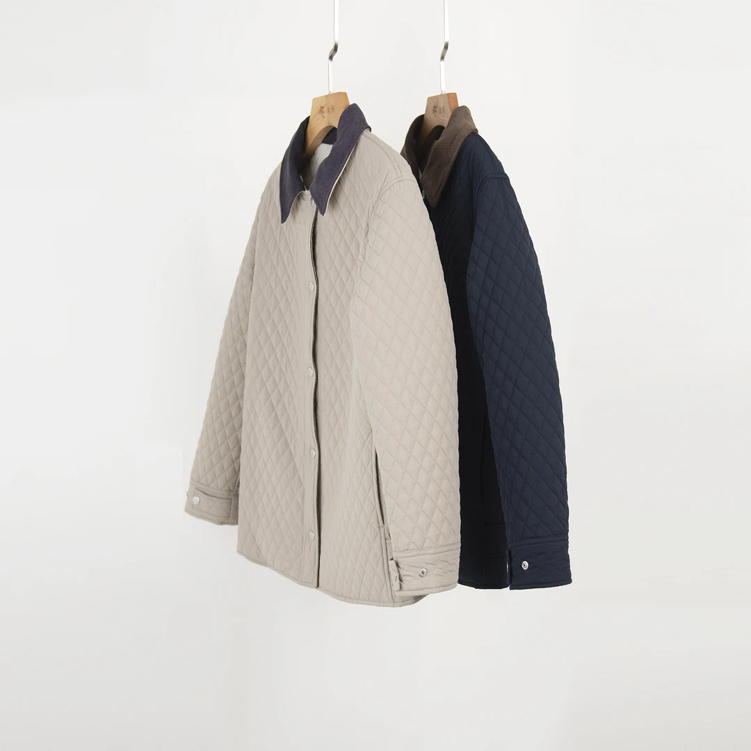 华人杰2024热绒服秋冬女装时尚长袖外套宽松保暖棉服