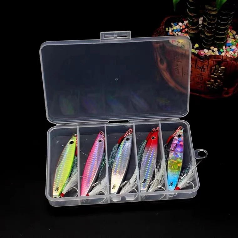 【黑胶】路亚假饵套装 手工 远投 铁板 翘嘴 鲈鱼 通杀垂钓活性使用