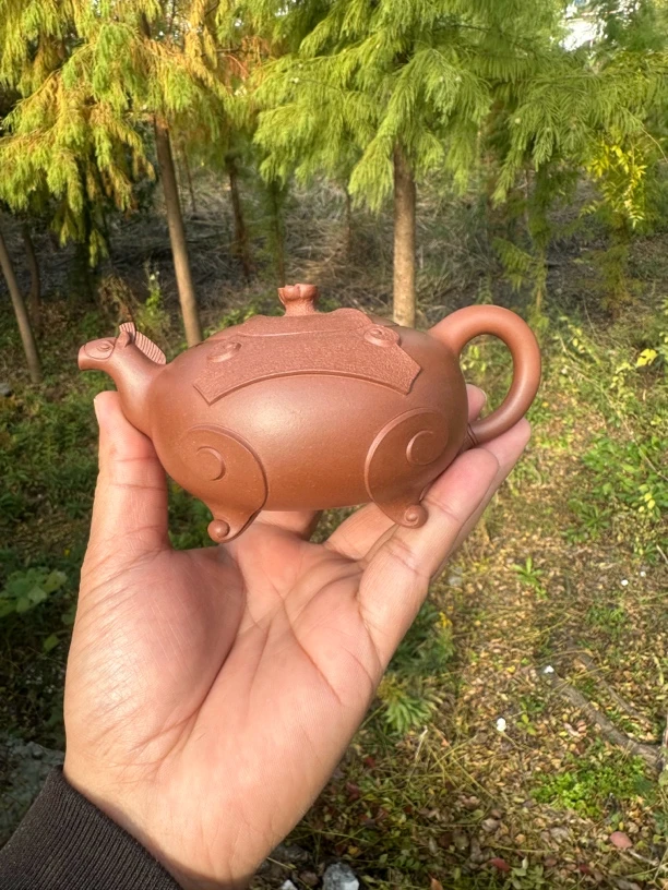 宜兴原矿紫砂中槽清战马260cc