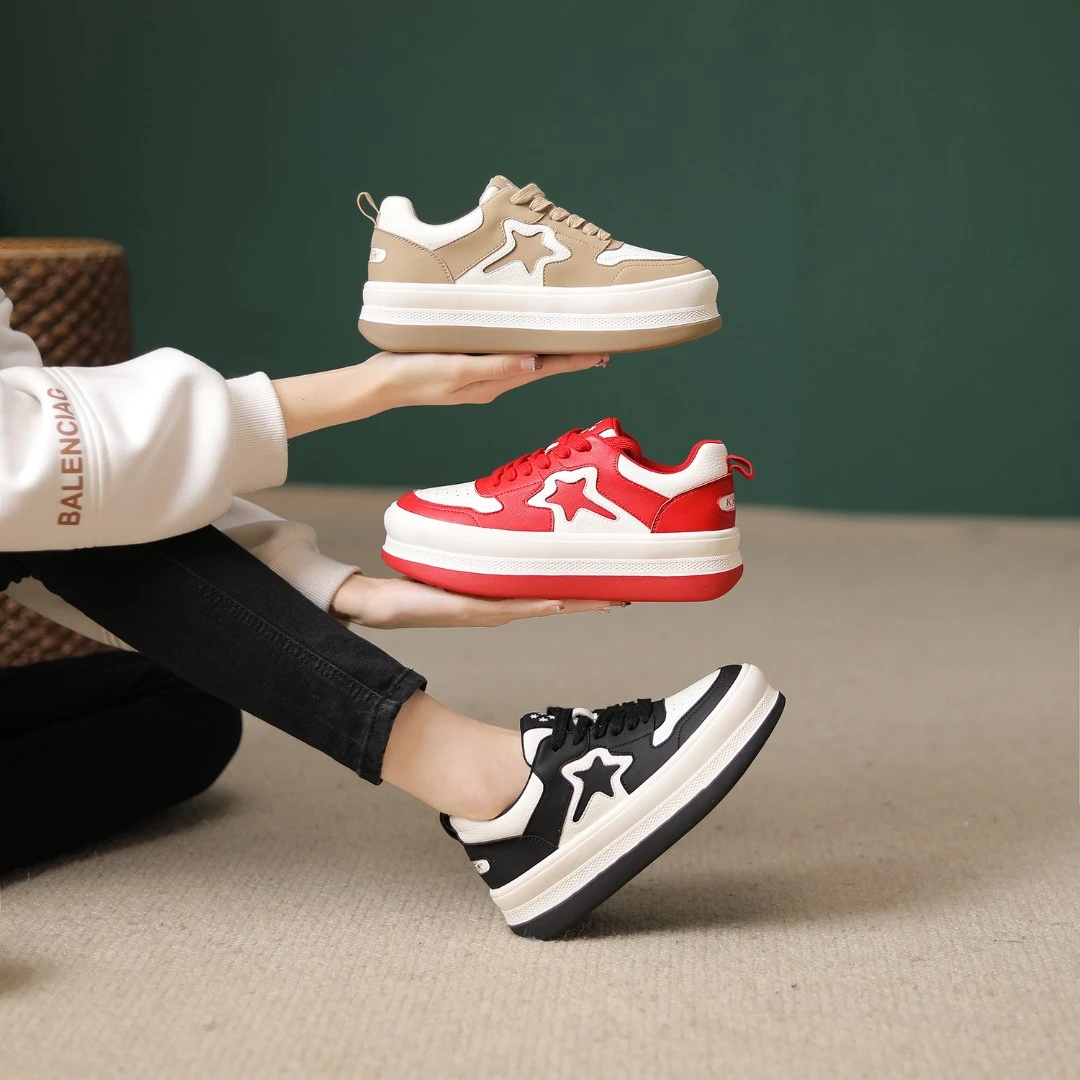 【断码】增高5cm透气时尚厚底增高潮流百搭女士休闲鞋 2301