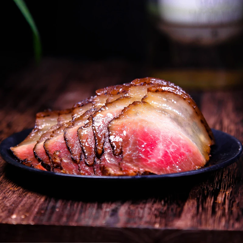 贵州农家烟熏后腿腊肉500g/袋 传统工艺制作 地道风味 健康放心