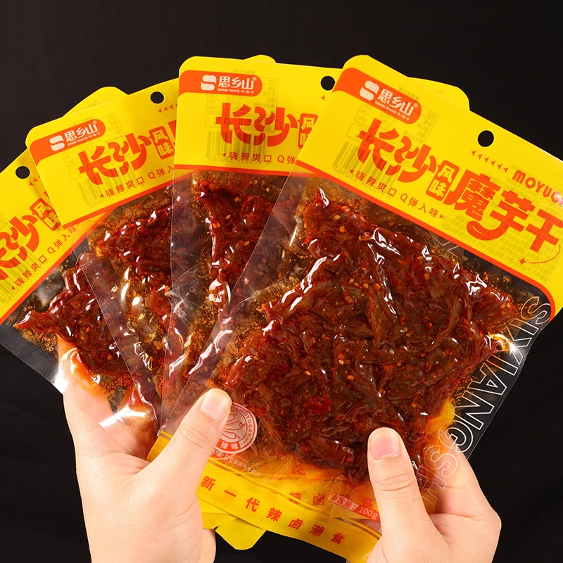【长沙魔芋干】思乡山湖南特产麻辣零食魔芋丝低卡零食香辣解馋小吃