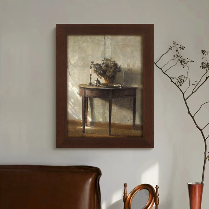 暮光》法式复古客厅装饰画高级感美式中古风玄关卧室餐厅软装挂画