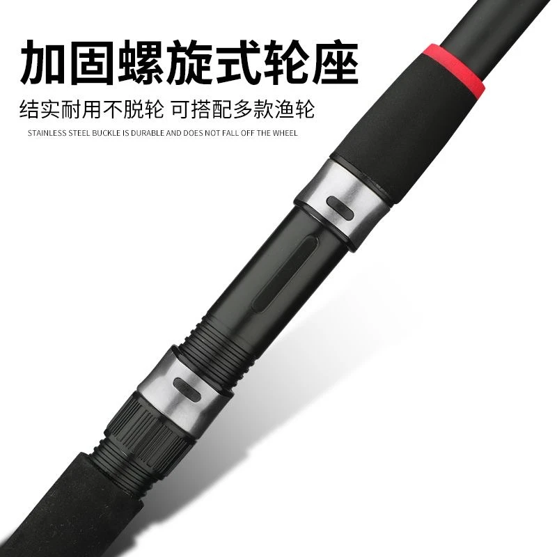 鱼竿抛竿钓鱼竿海竿远投竿可伸缩1.8米+滑轮+鱼线过家家