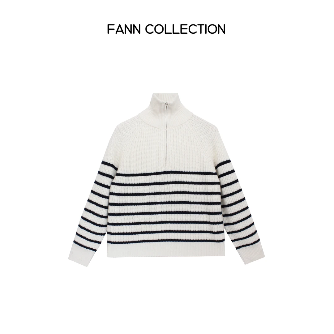 饭饭FANN COLLECTION 慕斯 羊毛极简风慵懒感针织衫FANNA109