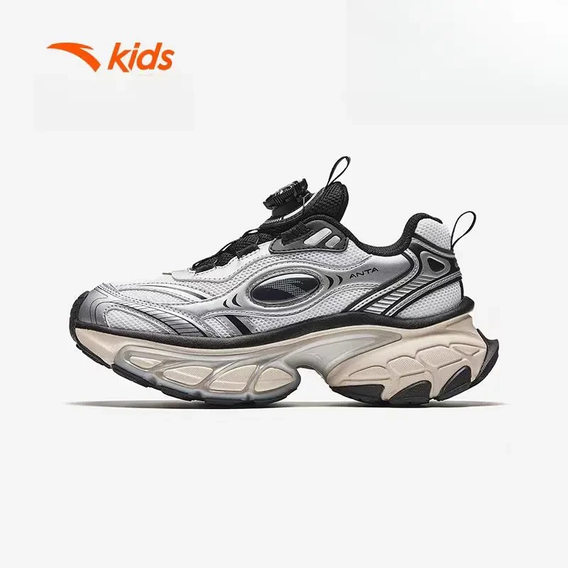 雀翎|安踏儿童男大童24秋冬户外休闲运动复古老爹鞋312448817