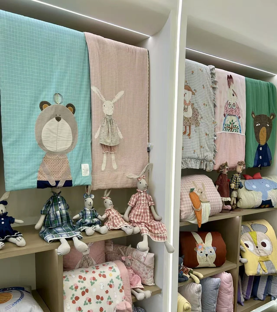 【实体YingHe Baby品牌】兔兔蝴蝶结被套被-空调被四级被被罩多功能