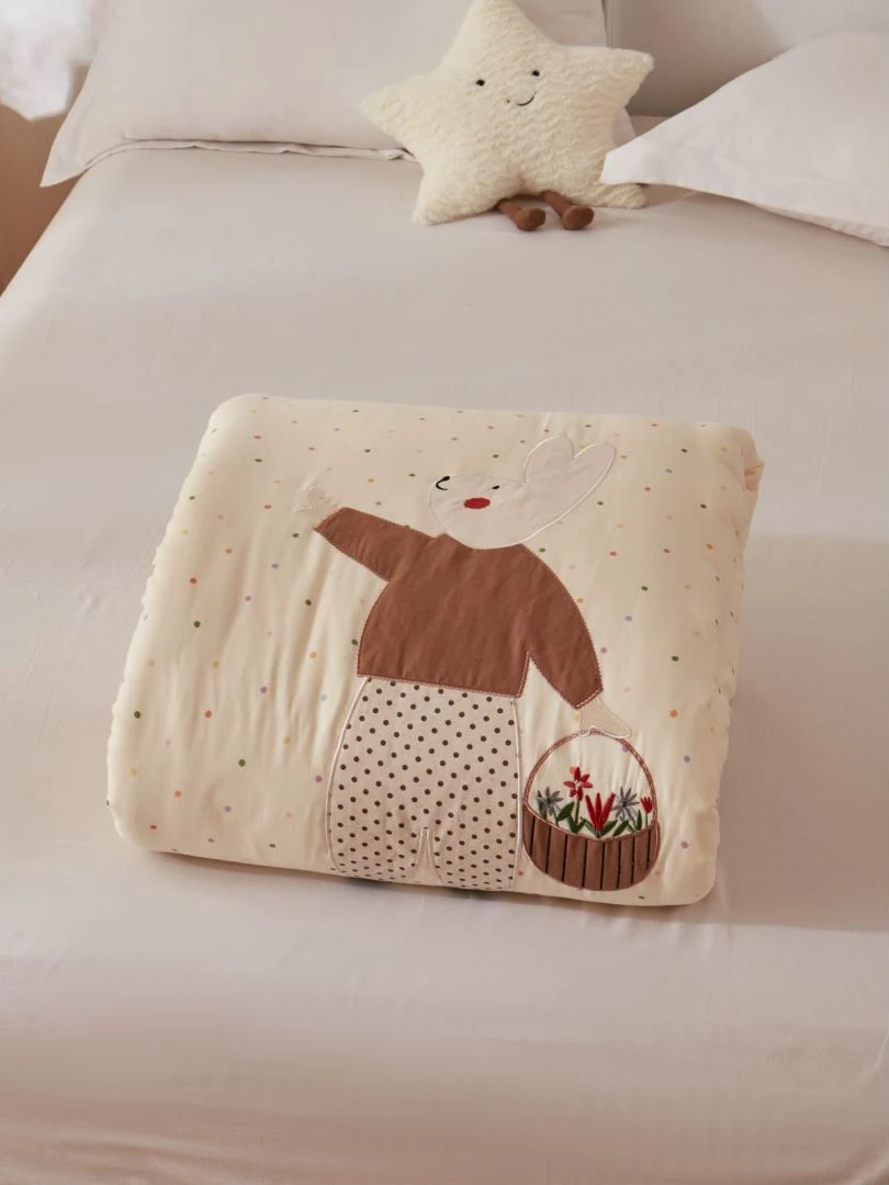 Small Motor实体品牌【森屿贴布绣】豆豆被安抚大豆被四季被春秋被
