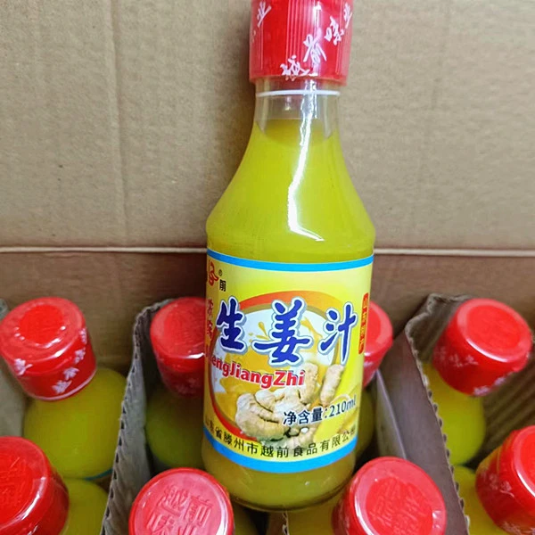 越前生姜汁 山东生姜汁 食用老姜汁 黄姜汁 210ml/瓶 破损包赔
