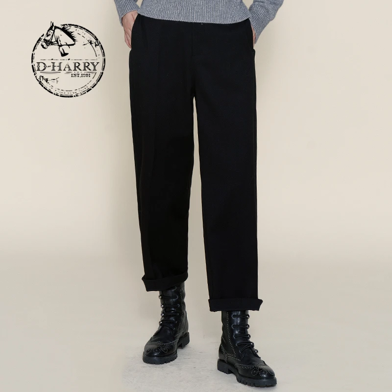 D-HARRY/迪哈利春秋气质复古高腰显瘦保暖舒适休闲裤DH224L95691D