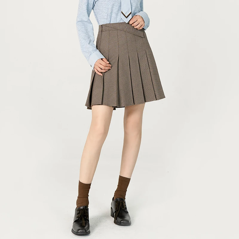 D-HARRY/迪哈利气质复古半身裙百褶裙DH231M95867D