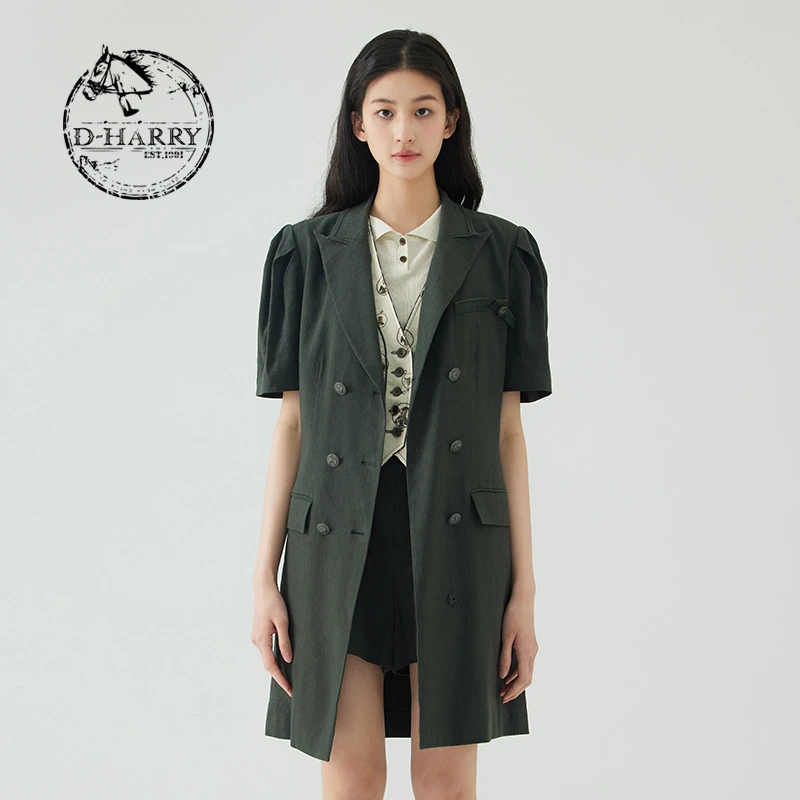 D-HARRY/迪哈利气质时尚收腰设计师春夏氛围感连衣裙DH232J96132D