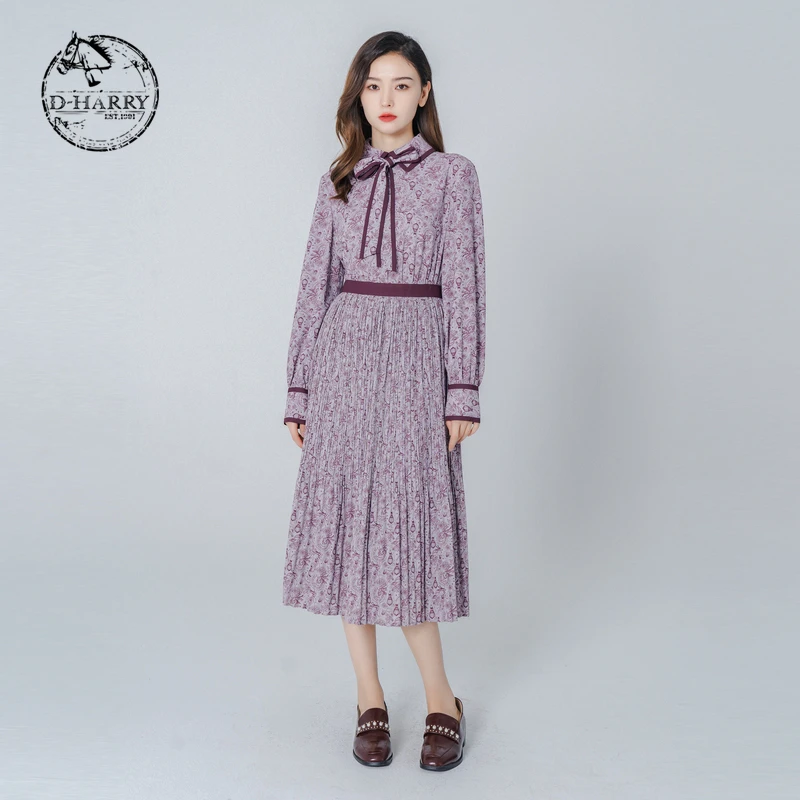 D-HARRY/迪哈利新款小碎花连衣裙女遮肉显瘦DH223J95327D