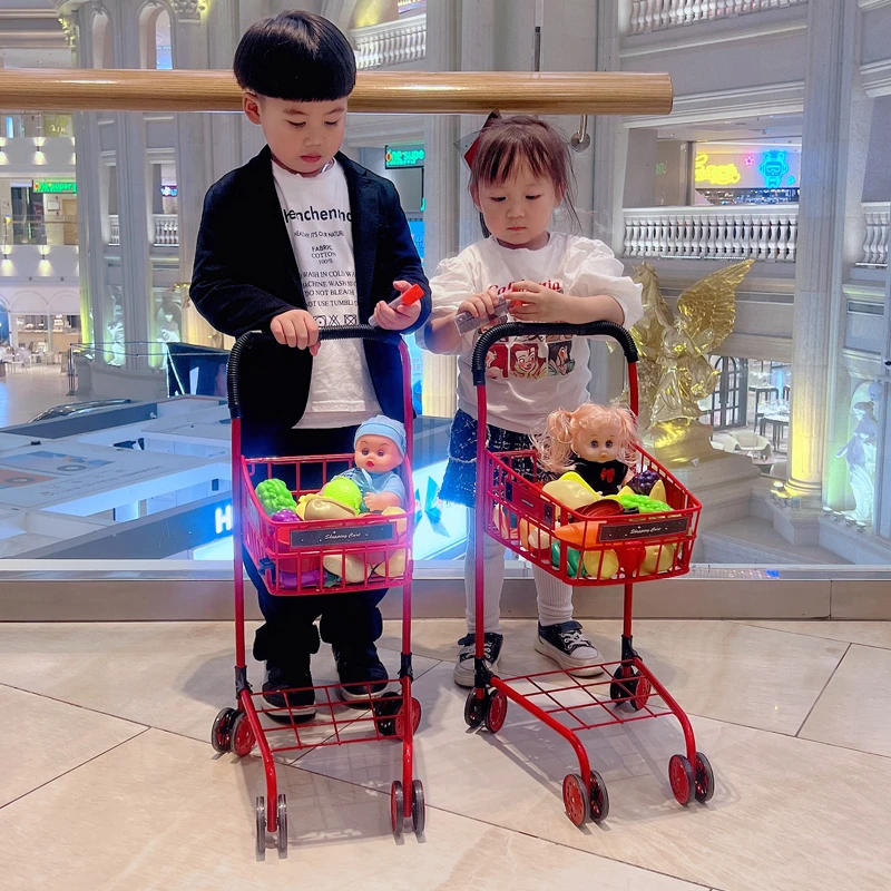 儿童购物车玩具带娃娃小女男孩仿真手推车过家家婴儿宝宝生日礼物